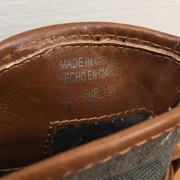 ALDO canvas slouch ankle boots with buckles | Size 8.5 - Picture 5 of 7